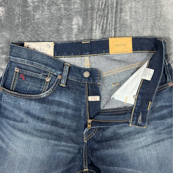 NWT Polo Ralph Lauren 31X30 Hampton Straight Blue Jeans Medium Wash Cotton Blend - Picture 7 of 15